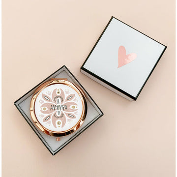 Boho Personalized Mirror Compacts