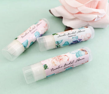 Personalized Succulent Lip Balm Tubes (16 Pack)