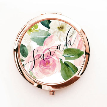 Personalized Spring Rose Compacts